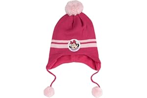 UNITED LABELS Disney Minnie Mouse - Berretto invernale per bambine con pompon rosa, Colore: rosa., Taglia unica