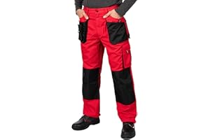 MAZALAT work wear Pantalones de Trabajo para Hombre, Pantalon de Seguridad, Pantalones de Proteccion, Ropa Hombre, Bolsillos Multiusos, S - 3XL, con Rodilleras Trabajo. Resistente