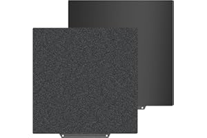 HIKUDIY Placa de construcción PEI lisa + PEI texturizado de 230x230 mm, hoja de acero de resorte flexible para impresoras 3D Anycubic Kobra 2/Kobra 2 Pro/Kobra 2 Neo/Kobra/Kobra Go
