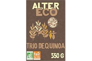 ALTER ECO - Trio de Quinoa Bio & Équitable - Sans Gluten - Source de Protéines et Fibres - Prêt en 15 Min. - 350 g