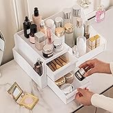 ALOXE Premium Large Makeup Organisers | Upgraded Storage Box and Organiser with Drawers for Dressing Table, Skincare, Makeup 