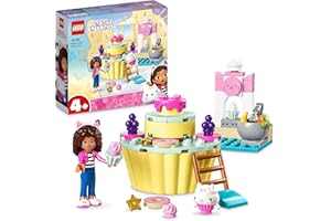 LEGO 10785 Gabby et la Maison Magique Praline et P’tichou S’Amusent, Jeu avec Figurines Gabby et Le Chat, Cuisine avec Cupcake et Accessoires, Jouets pour Filles et Garçons Dès 4 Ans