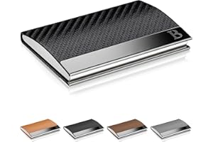 LOGAN & BARNES Visitenkartenetui - Kartenetui Herren mit praktischem Magnetverschluss - Scheckkartenetui mit Platz für 23 Visitenkarten Modell Cologne