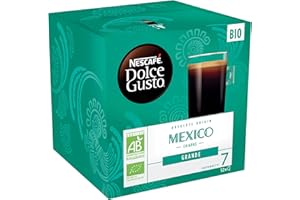 Nescafé Dolce Gusto Grande Mexico Bio - Café - 72 Capsules (Pack de 6 boîtes x 12)
