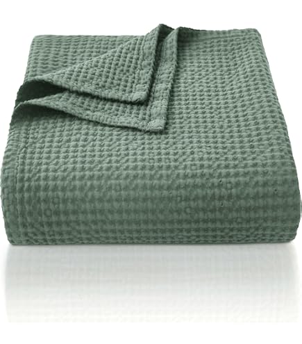 LAYNENBURG couvertur en tissu éponge de qualité supérieure - 150 x 200 cm - 100 % coton - couverture d'été fine et légère LAYNENBURG couvertur en tissu éponge de qualité supérieure - 150 x 200 cm - 100 % coton - couverture d'été fine et légère