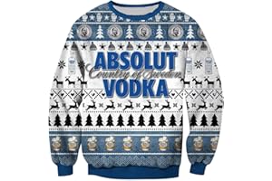 KASHYKE Bier Weihnachtspullover Herren Lustig Alkohol Weihnachtspulli Bier Pullover Hässlich Ugly Christmas Sweater Xmas Bier Weihnachts Pullover Hoodie Sweatshirt Damen Herren Weihnachtsoutfit