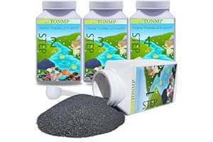 Tonmp 10 LBS Rock Tumbler Grit Set, Rock Tumbler Grit Polish Refill - 4 Step Tumbling Media (Coarse, Medium, Pre-Polished, Final Polish), Rock Tumbler Set for Any Brand of Rock Polisher