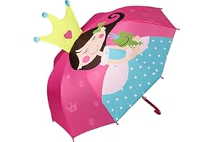 VON LILIENFELD® Ombrello Dinosauro Bambini Ragazzi Ragazze Leggero Stabile Colorato Fino a 8 anni