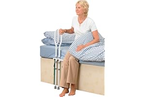Homecraft Grab Rail, Height Adjustable, For Bedroom, Stability Aid for Mobility, Sturdy Grab Rail, For Elderly amd Disabled, Flat Packed