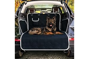 Toozey Protector Funda de Maletero de Coche Alfombrilla con protección Lateral - Universal Auto Maletero Manta para Perros - Impermeable & Antideslizante Esterilla Protectora Robusta, Negro - XL