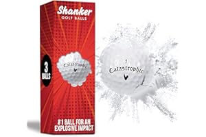 Shanker Golf Exploding Balls - Prank Balls that Explode on Impact - Funny Joke for Golfers (Sleeve of 3, Novelty)