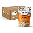 Keto Skinny Penne (Pack of 6, 270g) - Made from Organic Konjac Flour, Keto Paleo Diet and Vegan Food, Shirataki, Zero Sugar Less Carbohydrate & Low Calorie Food
