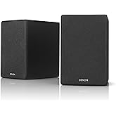 Denon SCN10 TV Ses Sistemi İ&ccedil;in İki Y&ouml;nl&uuml; HiFi Hoparl&ouml;r, 2 x 65 W, Alıcılar ve Amplifikat&ouml;rler İle Uyumlu, Siyah SCN10BKEM