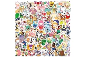 SANMATIC Pegatinas de juego Animal Cross 100 piezas para computadora portátil, parachoques, botellas de agua, computadora, teléfono, casco, perfecto para adolescentes, niñas, niños y adultos