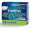 Tampax Super Tampons With Applicator - 12 Units