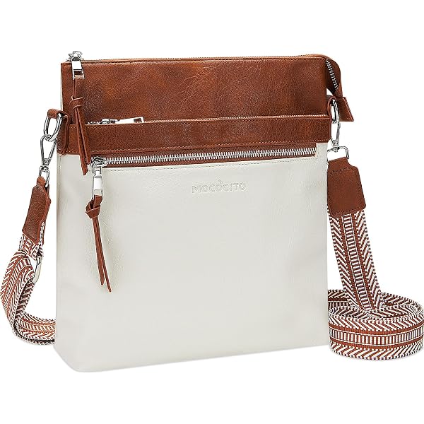 Medium Crossbody Tasche Aus PU-Leder – 27x29x8 Cm, Mit Breitem Gurt, Mehreren Fächern & Magnetischer Klappe