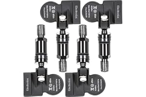 ELECTRONICX 4x RDKS TPMS Reifendrucksensor Reifendrucksensoren RDKS Sensoren Metallventil Schwarz passend für F22 F48 F39 F15 F85 F16 F57 F54 I01 I12