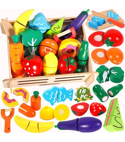 Set De 6 Fruits En Bois à Découper Oxybul - Avec Couteau - Jouet D'imitation Pour Enfant 3 à 8 Ans - 2