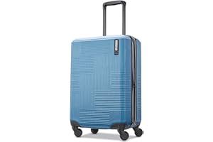 American Tourister Stratum XLT - Maleta rígida expandible con Ruedas giratorias, Abeto Azul, Talla única, Equipaje de Mano