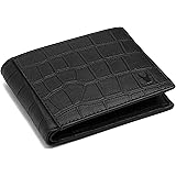 WildHorn Black Leather Wallet for Men I 9 Card Slots I 2 Currency & Secret Compartments I 1 Zipper & 3 ID Card Slots