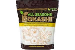 All Seasons Bokashi Compost Starter 2 lbs (1 Gallon) - Dry Bokashi Bran for Kitchen Compost Bin, Compost Food Pet Waste Quickly & Easily with Low Odor by SCD Probiotics