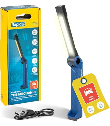 Torcia Led Ricaricabile Portatile Da Lavoro USB Pieghevole Con Base Magnetica 88560072