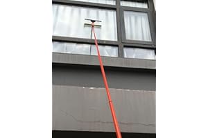 AAMEN 3.5M Telescopic Conservatory Window Cleaning Kit, Window Cleaning Equipment, Glass Cleaner, Window Squeegee, Cleaning Brush Tool Kit, Telescopic Window Cleaner Extension Pole