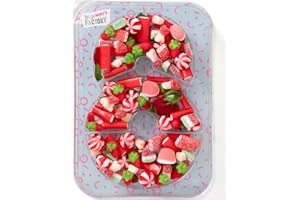 Gommy´s Factory Geburtstag Süßigkeiten Box Nº8 Weingummi Kuchen - Süßigkeiten Kindergeburtstag Lecker und Perfekt Für Jede Feier - Birthday Cake Party Number 500g Candy Box