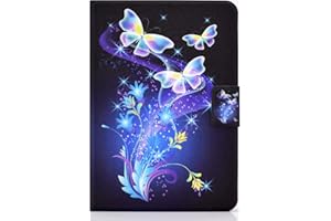 Bspring Etui na wszystkie nowe Kindle 11. generacji 2022, etui ze skóry PU z przegródką na karty i automatycznym uśpieniem/budzeniem na Kindle 6 cali 2022, motyl