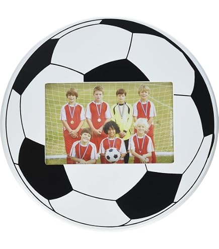 Portafoto palla da calcio orizzontale per foto 13x18cm in vetro | VarottoStore