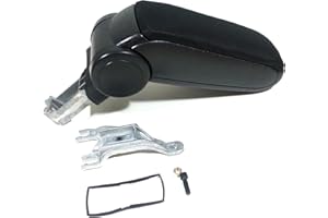 AUTOBITS Schwarz Textilbezug Mittelarmlehne mit Staufach Passgenau Hochwertig Maßgefertigt