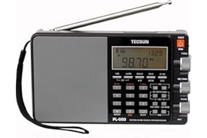 Tecsun PL880 Tragbares digitales PLL-Doppelwandler AM/FM, Longwave- und Shortwave-Radio mit SSB (einseitiges Band) Empfang