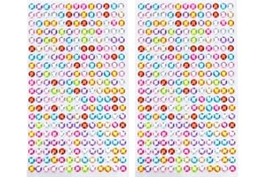 AKHTART Gem Stickers, 2 Sheets Rhinestone Stickers, Colored Diamond Self Adhesive Gems, Assorted Shapes Bling Diamond Stickers, Jewels Crystal for Nails, Face, Festivals Makeup, DIY Craft, Decorations, Body