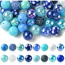 DanLingJewelry 50 Acryl-Strass-Perlen – Ca. 20 Mm, Rund, In Verschiedenen Farben, Für Schmuckherstellung