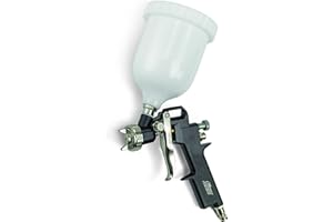 FIAC Pistola de pulverización para pintar modelo 1860, aerógrafo con depósito para pintura de 600 ml, boquilla de 1,5 mm, chorro de rosa o plano, presión máxima 4 bar