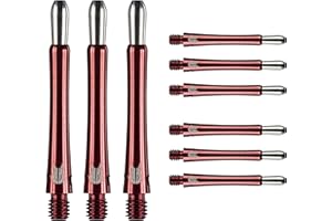 Target Darts Grip Style Aluminium Shaft - Pack of 9 | Blue/Black/Red – 3 Length Options | Professional Darts Accessories, 2BA Shaft Multipack with Rings, Dart Shaft Multipack, Dart Stems