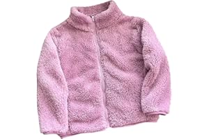 Guqmjde Teddy Fleece Jacket Girls Winter Jacket Fleece Jacket Children Thermal Coat Fashion Sweat Jacket Warm Jackets Regular Winter Coat Classic Plush Jacket Thick Transition Jacket Outdoor Jacket