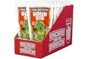VAN HOLTEN'S PICKLES Sour SIS, Pickle in a Pouch (12 pickles)