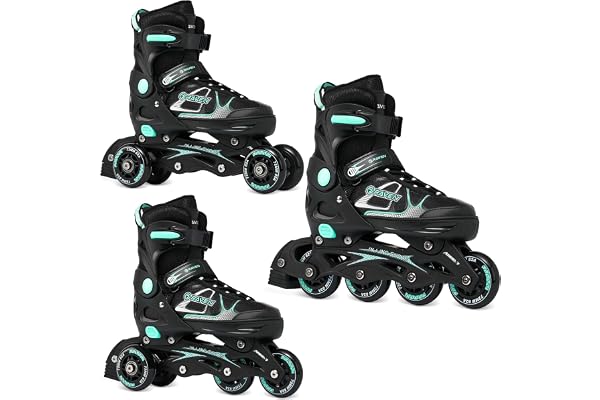 RAVEN Spirit - Roller en Ligne - Patin à Roulette - Triskate - Taille Ajustable - Adulte, Enfant