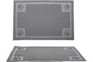Suhaco Tapis pour Chiens Tapis de Nourriture pour Chats Tapis de Bol Antidérapant et Imperméable pour Animaux de Compagnie pour Chiens et Chats (XL)