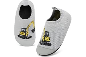 VOLHAL Hausschuhe Kinder Junge Leichte Rutschfeste Indoor Pantoffeln Mädchen Weich barfuss für Lauflernschuhe Kindergarten Slippers