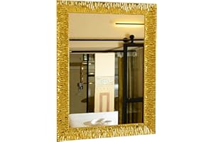 GaviaStore – Julie Oro 70x50 cm - Specchio da parete moderno (18 formati e colori) arred casa art home decor soggiorno modern sala paret camera bagno cucina ingresso