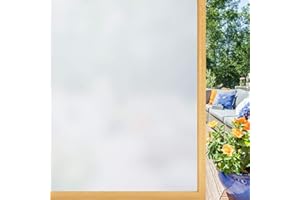 Lifetree Pellicola oscurante in vetro smerigliato autoadesiva: pellicola protettiva per finestra con adesione statica anti UV, per casa, ufficio, 90 x 600 cm