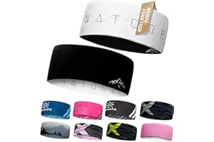 ‎A R O C SPORTS Atmungsaktives Sport Stirnband Damen & Herren - schnelltrocknendes Kopfband zum Wenden - leichtes & elastisches Haarband, winddichtes Schweißband Stirn