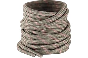 Shecret Cordones Redondos para Botas [2 Pares] - Cordones 4,5mm Antideslizantes y Anti-Rotura para Senderismo, Trabajo & Deporte (70-180 cm) - Hombre/Mujer