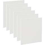 Amazon Brand - Solimo Cotton Canvas Board, 15cm x 15cm, Pack of 6