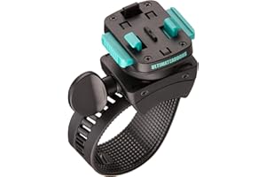 Ultimateaddons Motorcycle Handlebar Mount - Helix Locking Strap with Quick-Release Plate for Secure Smartphone Attachment