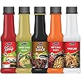 AACTUALA Tomato Ketchup, Green Chilli Sauce, Soya Sauce, Red Chilli & White Vinegar | 100% Natural | No Preservatives | Combo Pack (200g Each) - Pack of 5