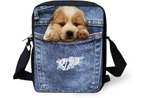 Binienty Kinder Kuriertasche, kleine Umhängetasche, Schultertaschen für Reisen, Schule, Wandern