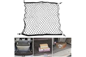 AWPF Rete Bagagliaio Auto per J-eep Renegade 4xe 2020-2022 2023 2024 2025 BU, Rete Bagagliaio per Auto -Rete Portaoggetti Auto,Rete Elastica con 4 Ganci-Bordo Elastico Tiene I Carichi più Saldamente